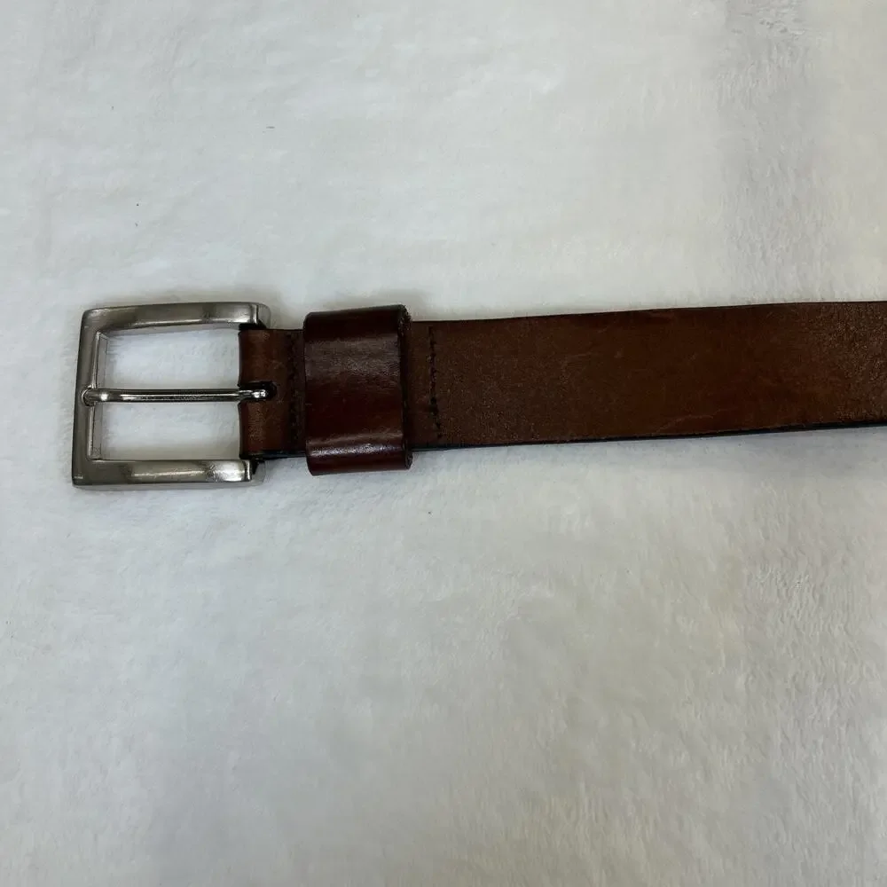 Kenneth Cole Mens Brown Genuine Leather 38/95 -1.5